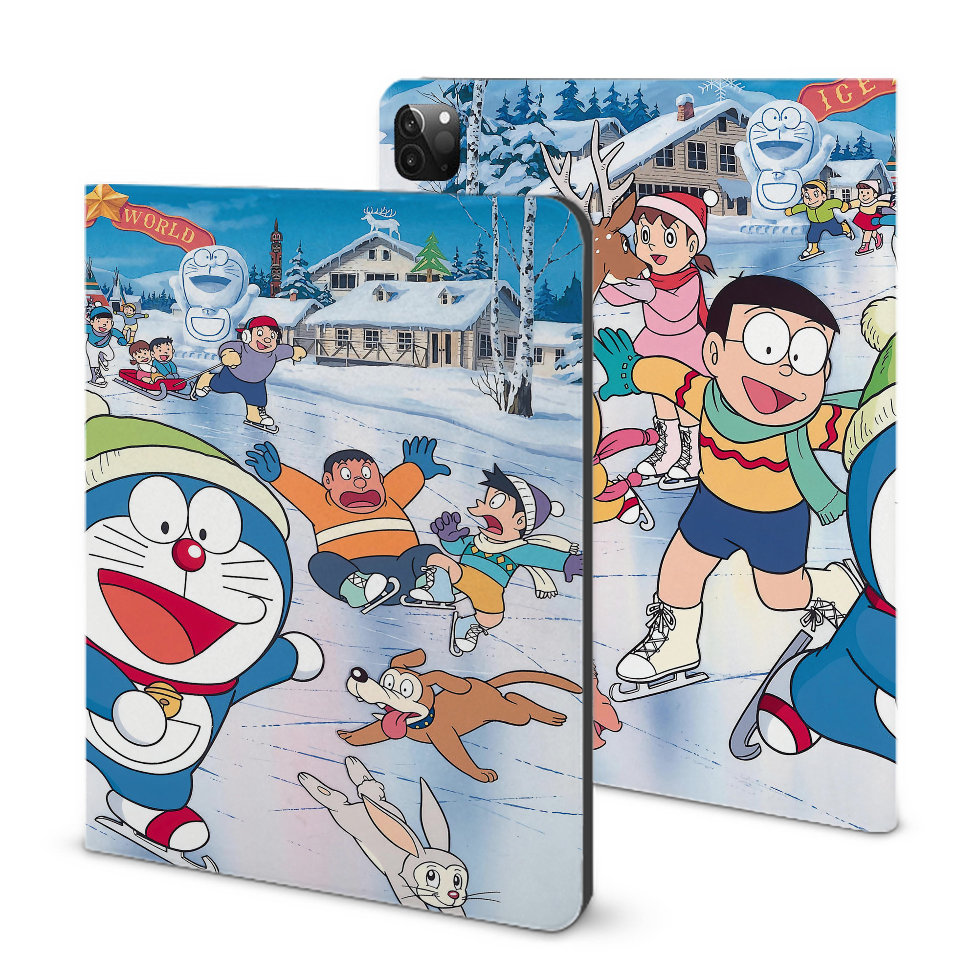 （画像用） ドラえもん Doraemon IPadケース ペンホルダー付き ブックスタイルデザイン